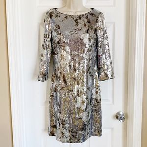 Vince Camuto silver sequin dress 6